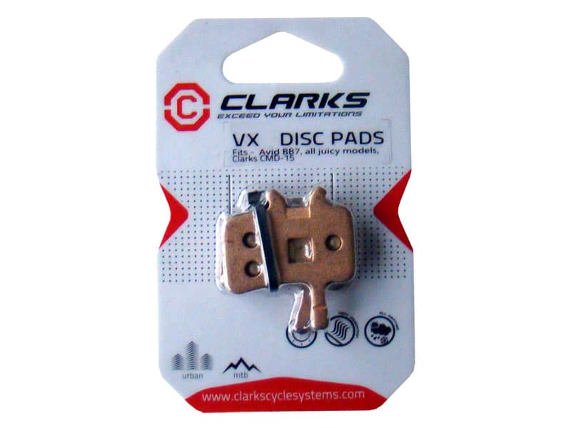 Okładziny hamulcowe CLARKS VX813 Żywiczne, Dla AVID/SRAM (Avid Juicy 3, 5, 7, 7 Carbon, Ultimate, BB7/Clarks CMD-15) (NEW)