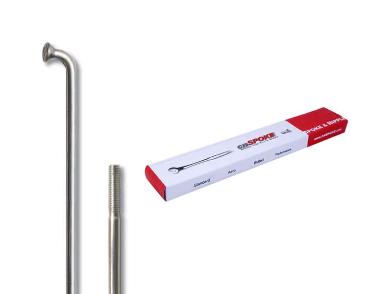 CNSPOKE STD14 2,0-2,0-2,0 nerūdijančiojo plieno stipinai, 226 mm, sidabro spalvos, su nipeliais, 144 vnt.