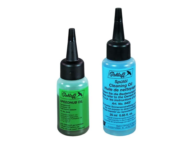 Zestaw olejów piasty na 1x wymianę ROHLOFF OIL OF SPEEDHUB 500/14 - SET FOR 1x OIL CHANGE (Olej czyszczący 25ml + Olej całoroczny 12,5ml/1 Wymiana) (NEW)