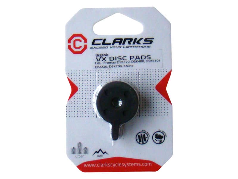 Okładziny hamulcowe CLARKS VX829 Żywiczne, Dla PROMAX (DSK320, DSK400, DSK-610J, DSK 50J, DSK700, XNine) (NEW)