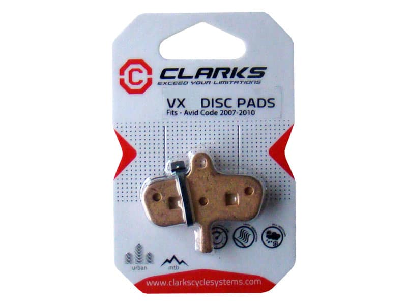 Okładziny hamulcowe CLARKS VX834 Żywiczne, Dla AVID (Code, Spring Inc) (NEW)