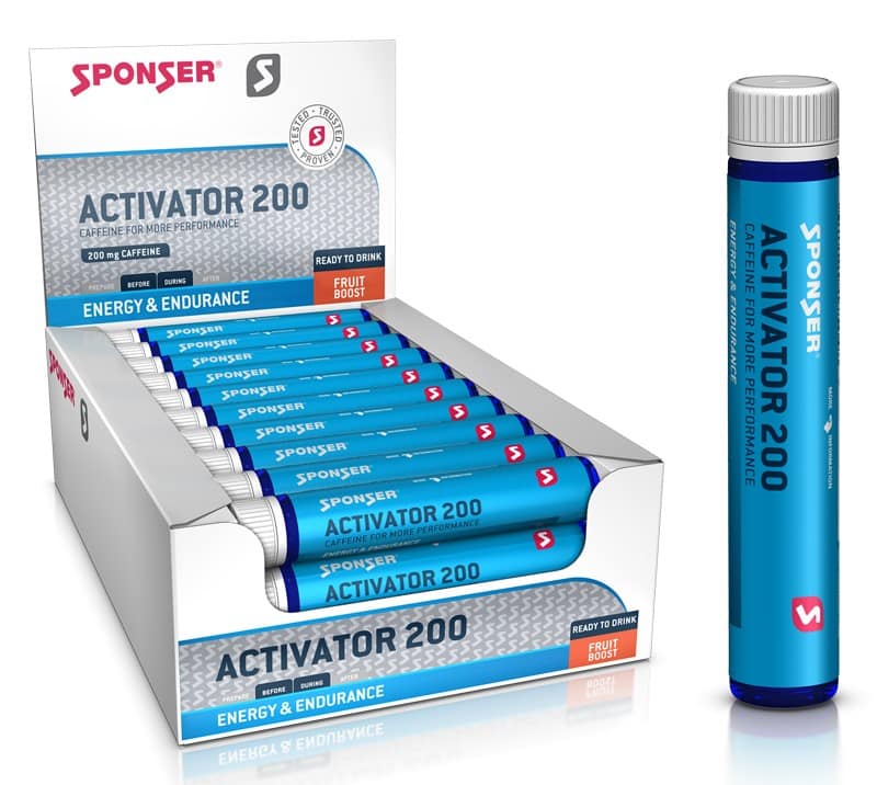 Kofeina z tauryną SPONSER ACTIVATOR 200 Fruit Boost w ampułkach (pudełko 30 szt x 25ml) (NEW)