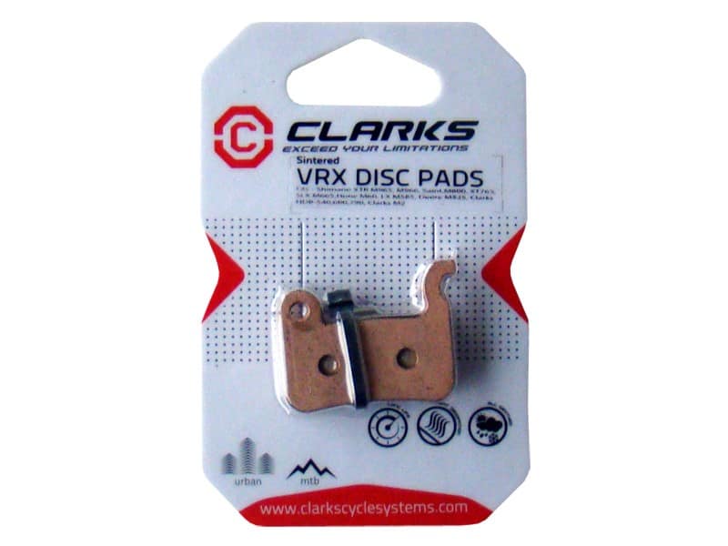 CLARKS VRX824 metalinės diskinių stabdžių kaladėlės, skirtos SHIMANO/CLARKS/ELEGLIDE (Shimano XTR, M965-M966, Saint M800 XT, 765SLX, M665, Hone M60, LXM585, Deore M535, HDB-540, 600, 790, M585, M965/966/CLARKS - HDB540, HDB600, HDB790, CMD-24, CBS-03)