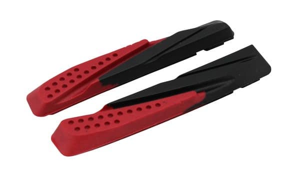 Wkładki klocków hamulcowych V-brake CLARKS CPS959R INSERTS MTB/HYBRID ELITE, 72mm, Warunki Suche i Mokre, V-brake, Mtb, Czerwono-czarne (NEW)