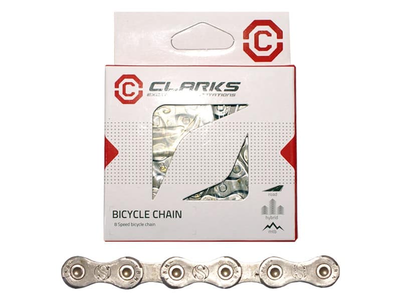 Łańcuch rowerowy CLARKS C8, 8-rzędowy, 116 ogniw + Spinka, 1/2"x3/32" (NEW)