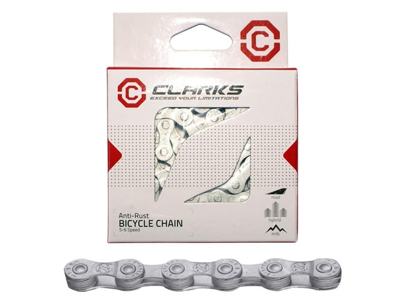 Łańcuch rowerowy CLARKS CL20-RB, 5-6-rzędów Antykorozyjny, 116 ogniw + Spinka, 1/2"x3/32" (DWZ)