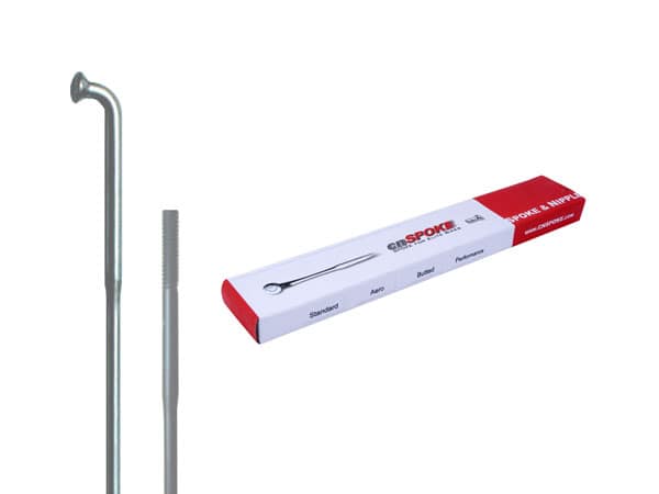 CNSPOKE DB454 2,0-1,8-2,0 nerūdijančiojo plieno stipinai, 286 mm, sidabro spalvos, su nipeliais, 144 vnt.