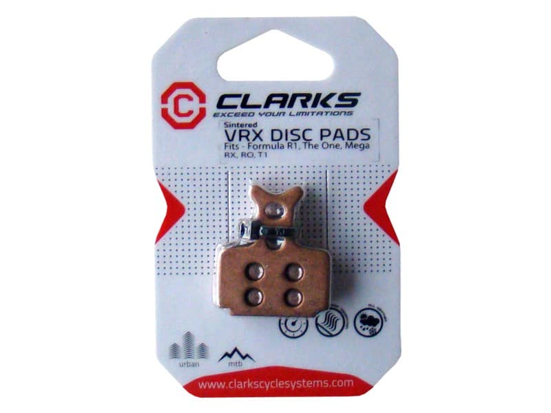 CLARKS VRX850 metalinės diskinių stabdžių kaladėlės, skirtos FORMULA (R1, The One, Mega, RX, RO, T1)