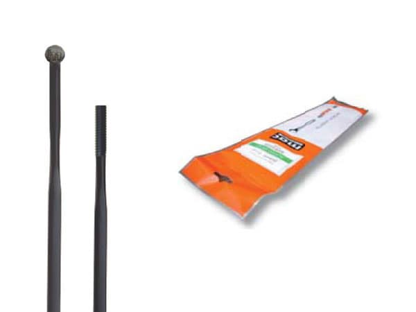 CNSPOKE AERO360 2,0-0,8*2,2-2,0 nerūdijančiojo plieno stipinai, 258 mm, juodi, 36 vnt.