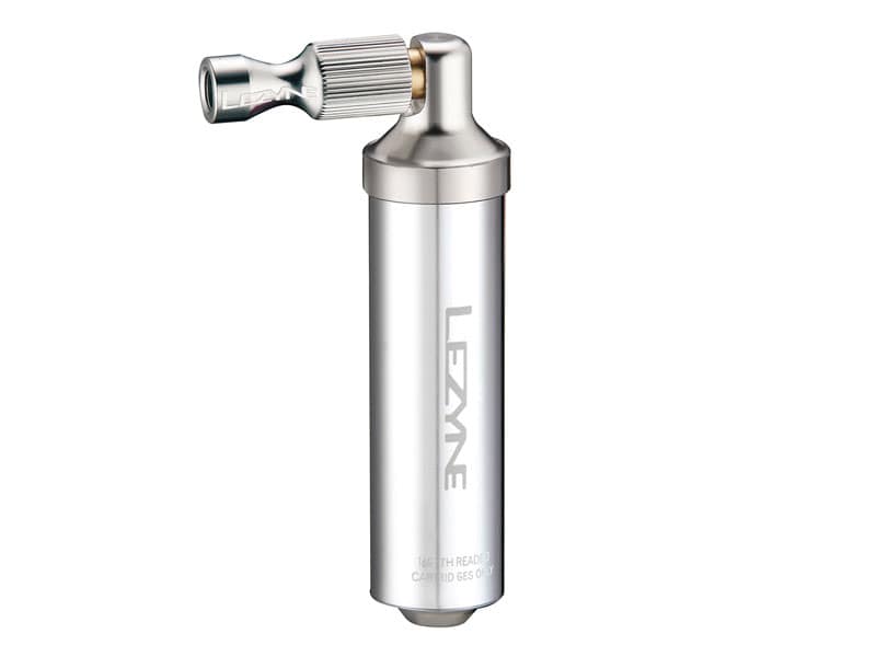 Pompka ręczna LEZYNE ALLOY DRIVE CO2 + 1x nabój gazowy 16g srebrna (WYPRZEDAŻ -50%)