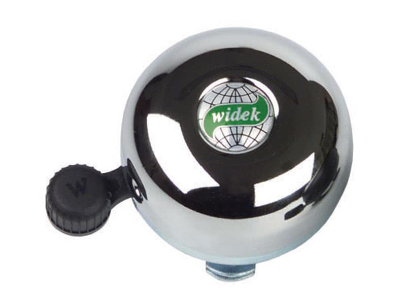 Dzwonek rowerowy WIDEK BRASS BELL chromowy pudełko 12szt. (NEW)