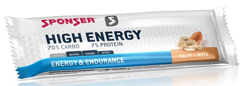 Baton energetyczny SPONSER HIGH ENERGY BAR solone orzeszki ziemne pudełko (30szt x 45g) (NEW)