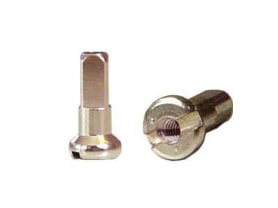 Nyple CNSPOKE BN25, Mosiężne 14G 25mm, Srebrne 144 szt.