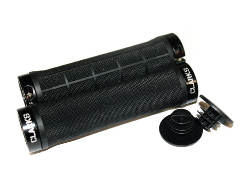 Chwyty kierownicy CLARKS CLO-309, Single Lock-On 130mm, Czarne (NEW)