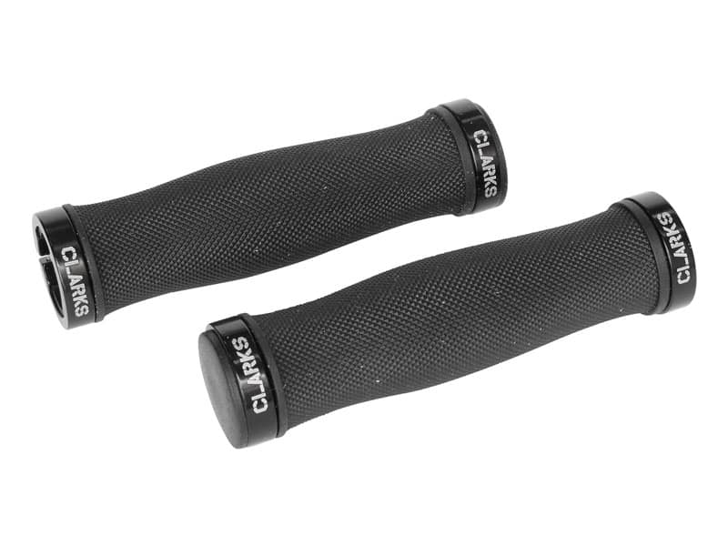 Chwyty kierownicy CLARKS CLO-217, Single Lock-On 130mm, Czarne (DWZ)
