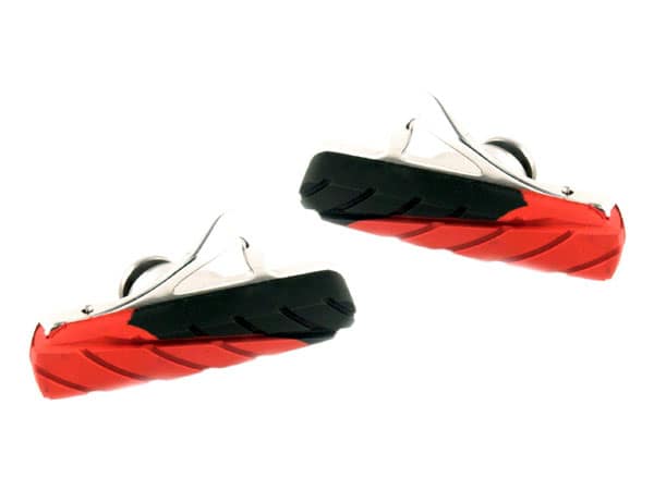 Klocki hamulcowe CLARKS CP471 ELITE ROAD, 50mm, Warunki Suche i Mokre, Szosa, Obudowa CNC, Czarno-czerwone (DWZ)