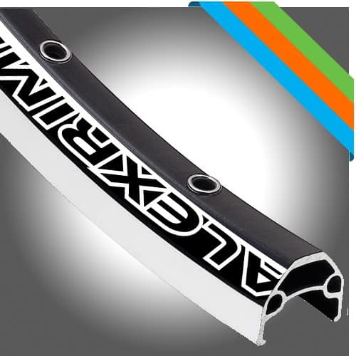 Obręcz mtb/trekking ALEXRIMS EN24, H. tarczowy, Stożek 19mm, 29" 622-19, 32 otwory,  Kapslowana, Czarna, Waga 500g (NEW)