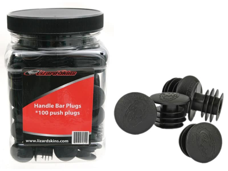 Korki do kierownicy LIZARDSKINS BAR PLUGS czarne pudełko 50 par (NEW)