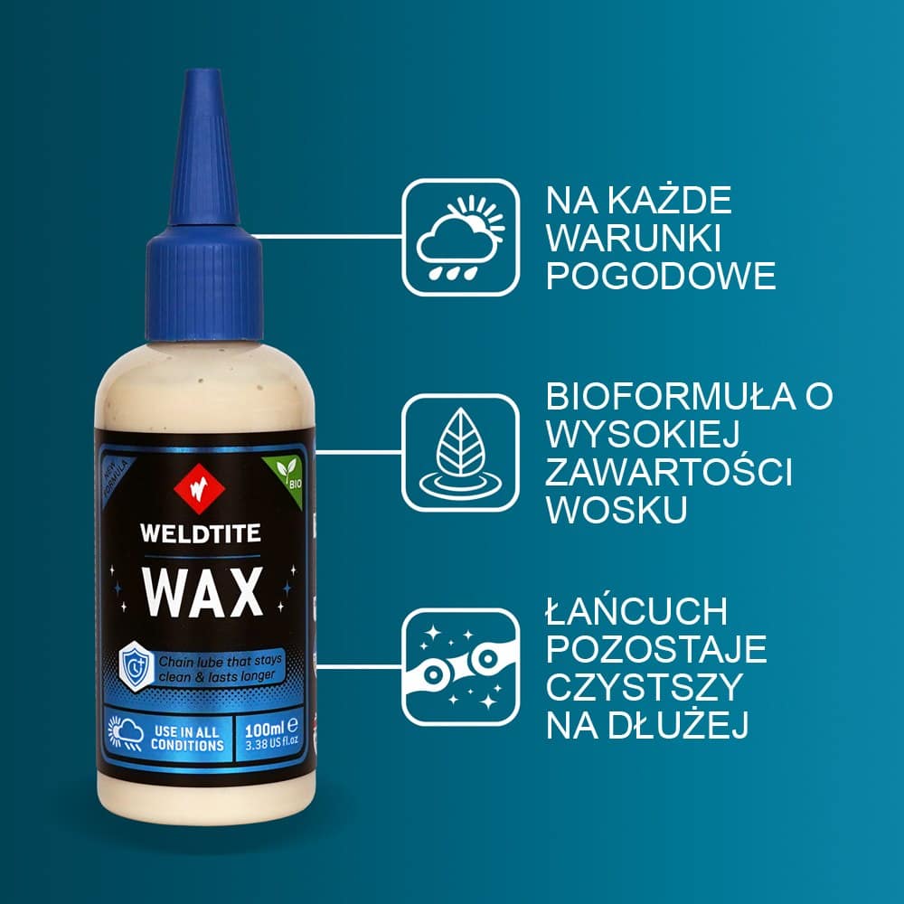 Wosk do łańcucha WELDTITE DRY WAX 100ml (warunki suche) (NEW)