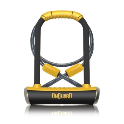 Zapięcie rowerowe ONGUARD PITBULL DT 8005 U-LOCK + CABLE - ⌀14mm, Wymiary: 115mm x 230mm, 5x Kluczy z kodem + LINKA 10mm x 120cm (NEW)