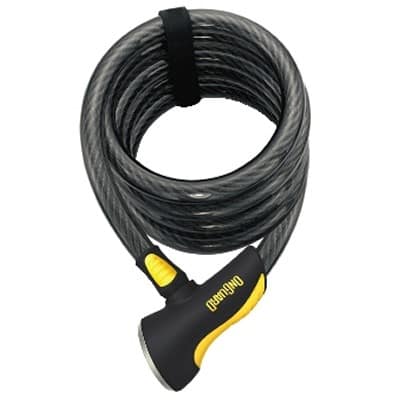 Zapięcie rowerowe ONGUARD DOBERMAN 8028 LINKA SPIRALNA, Wymiary: 185cm x 13mm, 5x Kluczy z kodem (NEW)