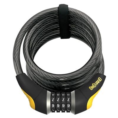 Zapięcie rowerowe ONGUARD DOBERMAN 8031 LINKA SPIRALNA + SZYFR, Wymiary: 185cm x 12mm (NEW)