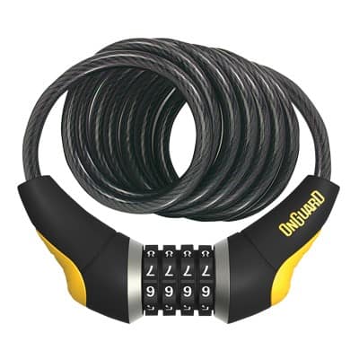 Zapięcie rowerowe ONGUARD DOBERMAN 8032 LINKA + SZYFR, Wymiary: 185cm x 10mm (NEW)