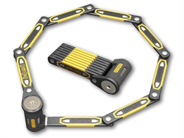 Zapięcie rowerowe składane ONGUARD HEAVY DUTY LINK PLATE LOCK K9 8114, Długość: 112,5cm, 5x Kluczy z kodem (NEW)