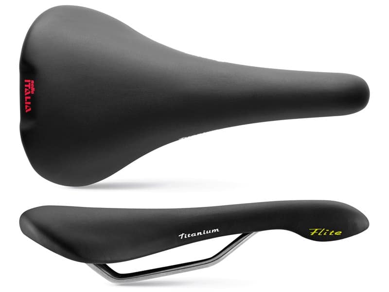 Siodło SELLE ITALIA HERITAGE FLITE 1990 L (id match L1), Pręty Titanium, Skóra, 230g czarne (NEW)