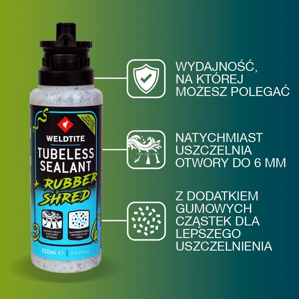 Mleczko do opon tubeless WELDTITE TUBELESS SEALANT 250ml (NEW)