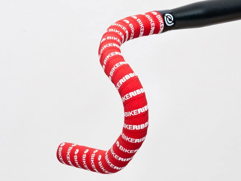 Owijka na kierownicę BIKE RIBBON SCRUB gr.2,5mm ekoskóra czerwona (NEW)