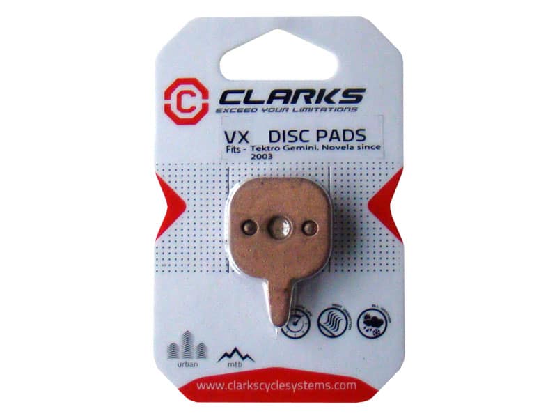 CLARKS VX827 dervinės diskinių stabdžių kaladėlės, skirtos TEKTRO (Gemini, Novela 2003) 20 porų dėžutė