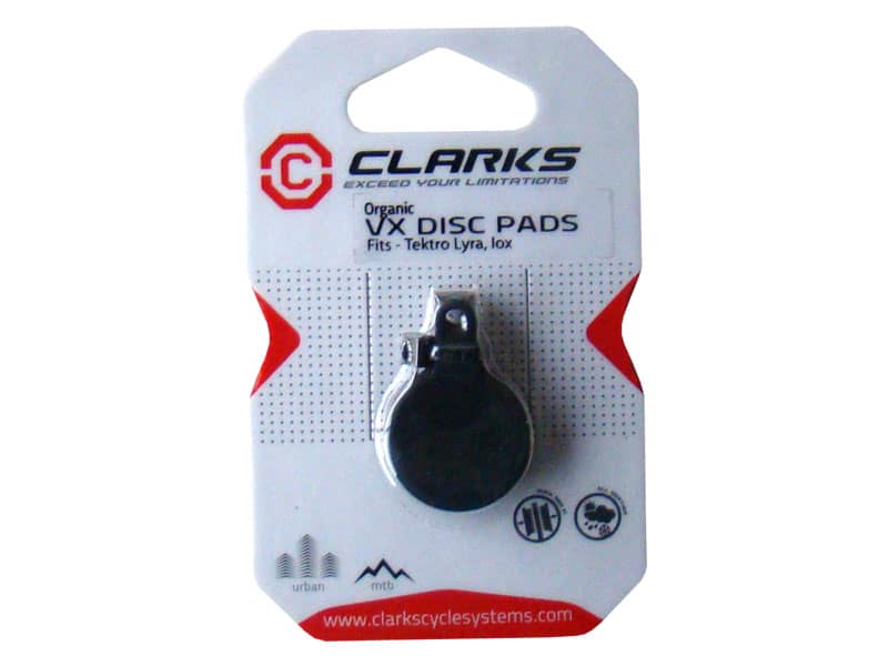 CLARKS VX845 dervinės diskinių stabdžių kaladėlės, skirtos TEKTRO (Lyra, IOX) 20 porų dėžutė