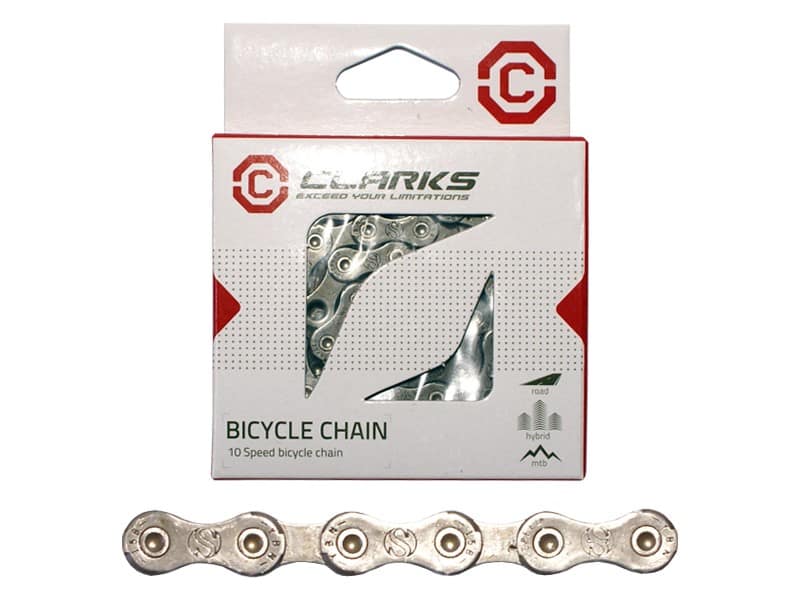 Łańcuch rowerowy CLARKS C10, 10-rzędowy, 116 ogniw + Spinka, 1/2"x11/128" (NEW)