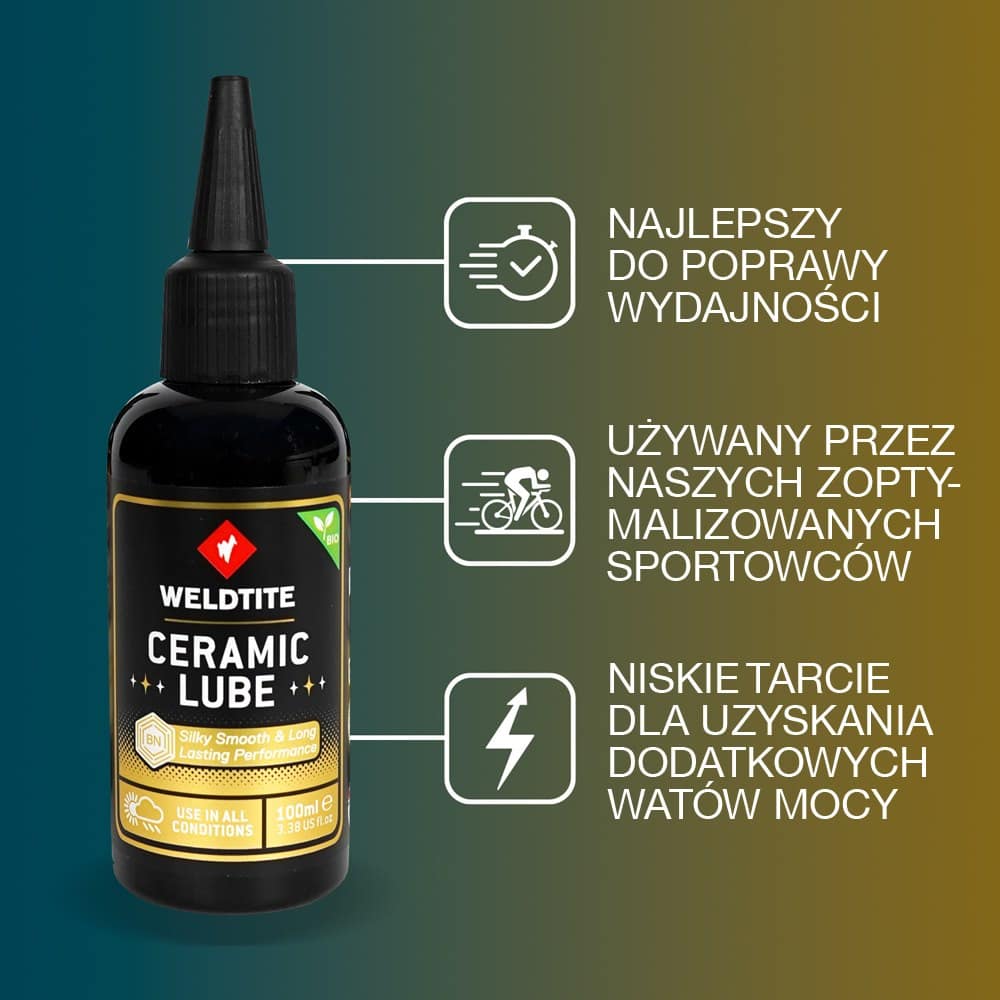 Olej ceramiczny do łańcucha WELDTITE CERAMIC LUBE 100ml (warunki suche i mokre) (NEW)