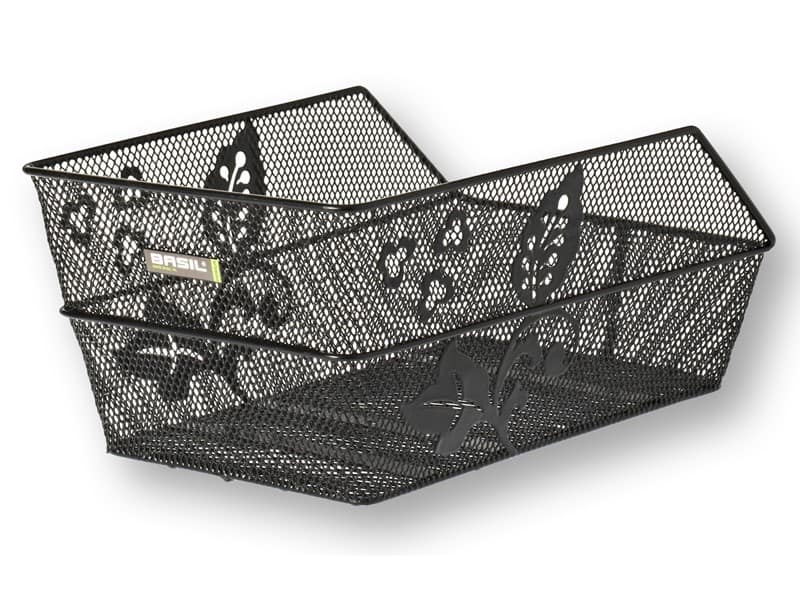 Kosz tylny na bagażnik BASIL CENTO FLOWER FM, FIXED MOUNTED, mocowanie stałe, black (NEW)