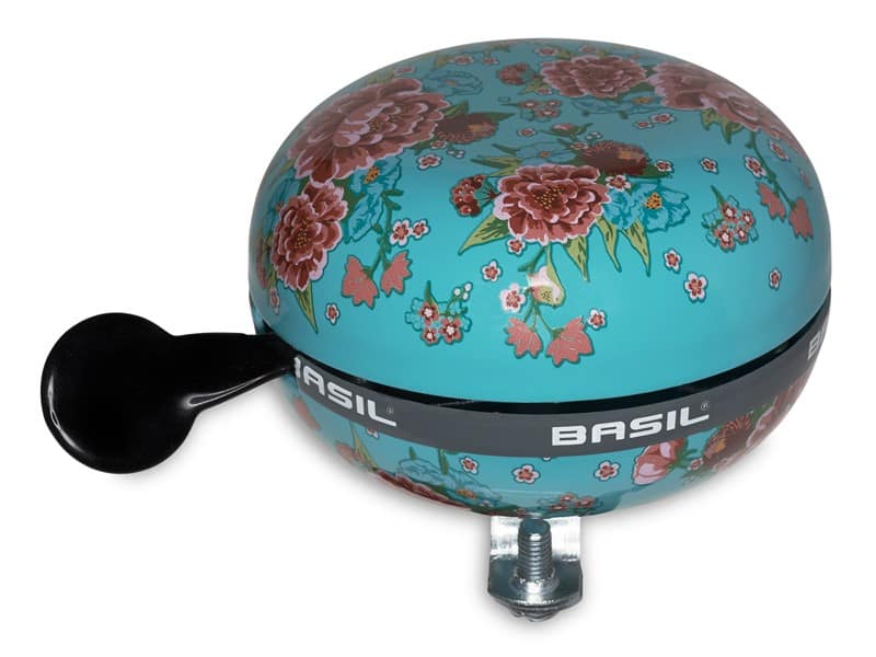 Dviratininko skambutis BASIL BIG BELL BLOOM 80mm, smaragdo žalia (NAUJIENA)