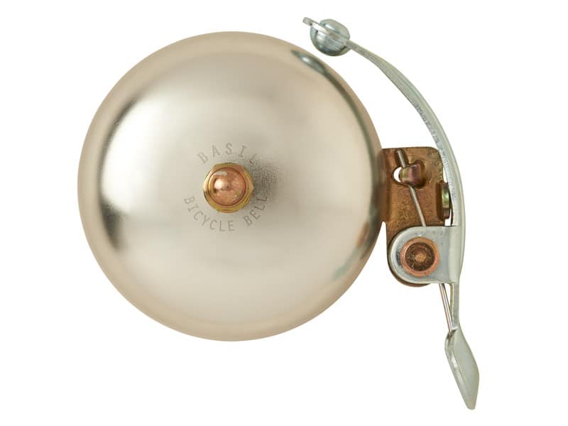 Dzwonek rowerowy BASIL PORTLAND BELL BRASS 55mm, klasyczny, alu natural (NEW)
