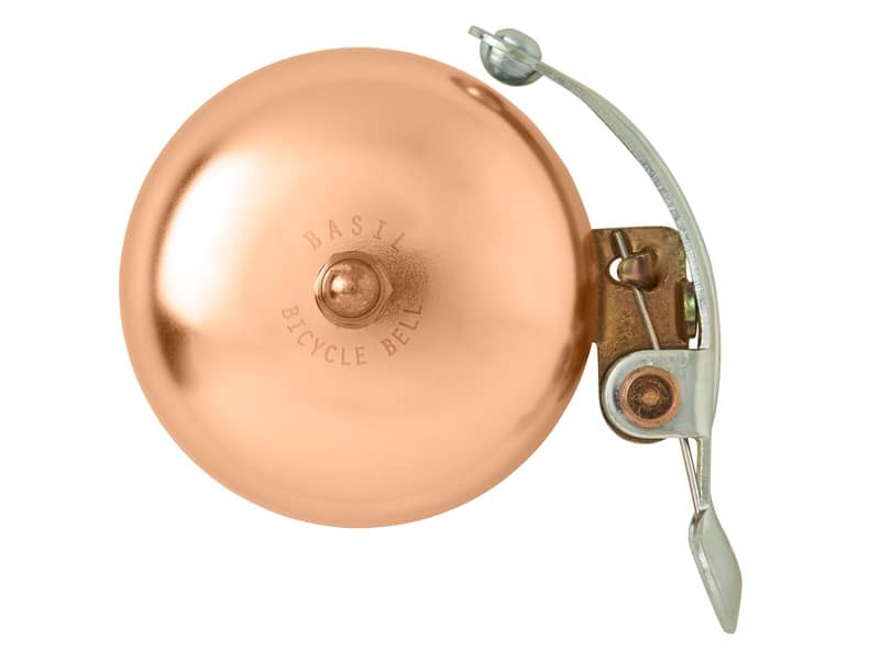 Dviračio skambutis BASIL PORTLAND BELL BRASS 55mm, klasikinis, alu rosel (NAUJIENA)