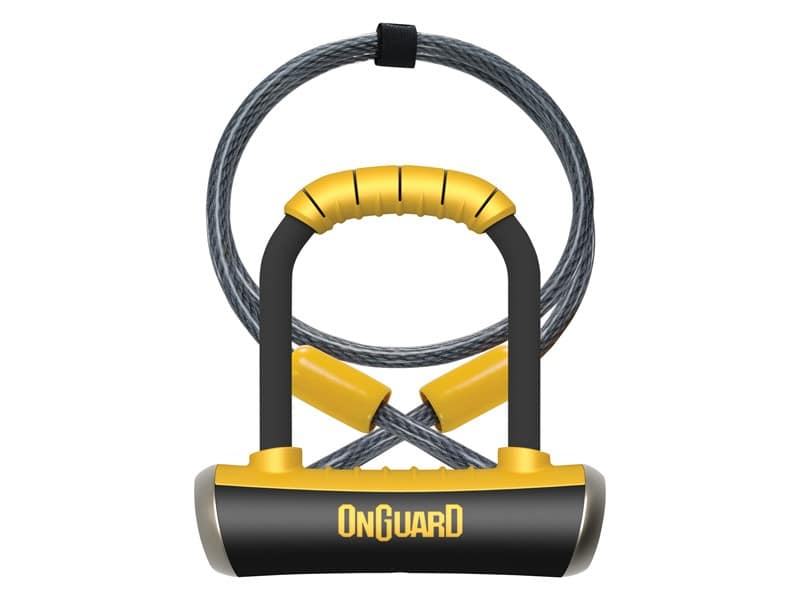 Zapięcie rowerowe ONGUARD PITBULL MINI DT 8008 U-LOCK + CABLE - ⌀14mm, Wymiary: 90mm x 140mm, 5x Kluczy z kodem + LINKA 10mm x 120cm (NEW)