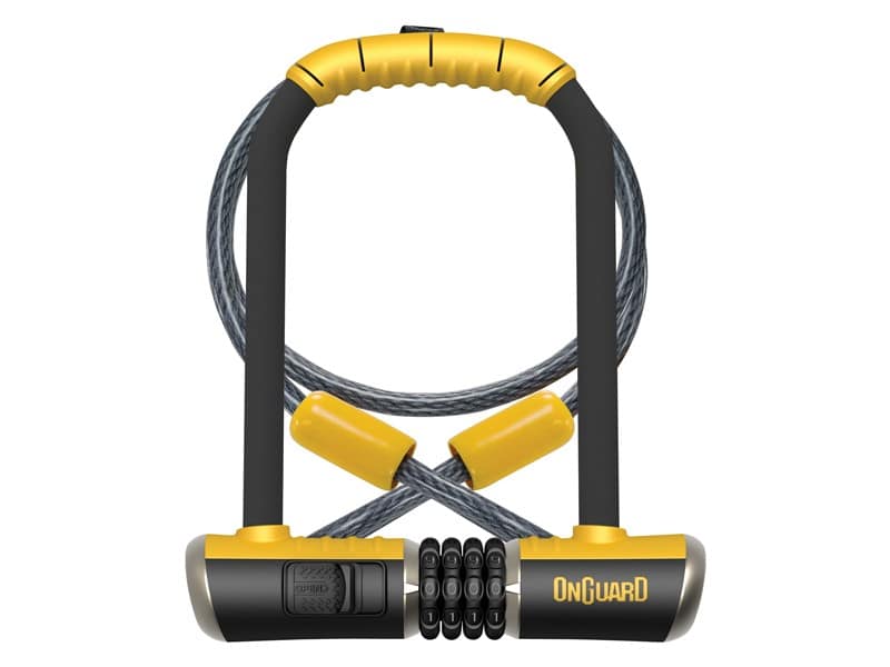 Zapięcie rowerowe ONGUARD COMBO DT 8012C U-LOCK + SZYFR + LINKA - ⌀13mm, Wymiary: 115mm x 230mm + LINKA 10mm x 120cm (NEW)