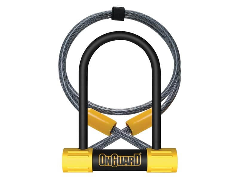 Zapięcie rowerowe ONGUARD BULLDOG MINI DT 8015 U-LOCK + CABLE - ⌀13mm, Wymiary: 90mm x 140mm, 5x Kluczy z kodem + LINKA 10mm x 120cm (NEW)
