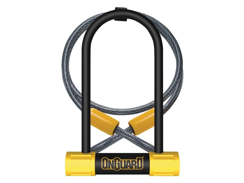 Zapięcie rowerowe ONGUARD BULLDOG MEDIUM DT DT 8015M U-LOCK + CABLE - ⌀13mm, Wymiary: 90mm x 175mm, 5x Kluczy z kodem + LINKA 10mm x 120cm (NEW)