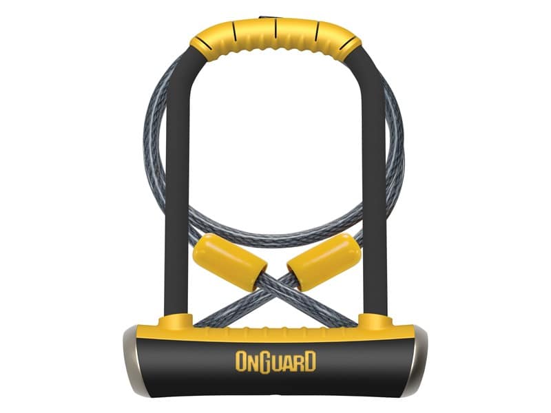Zapięcie rowerowe ONGUARD PITBULL MINI LS DT 8007 U-LOCK + CABLE- ⌀14mm, Wymiary: 90mm x 240mm, 5x Kluczy z kodem + LINKA 10mm x 120mm (NEW)