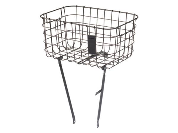Kosz na widelec BASIL ROBIN 26"-28", zestaw do montażu, stalowy, matt black (NEW)