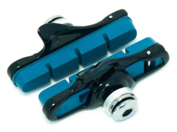 Klocki hamulcowe V-brake CLARKS CPS453-CARB ROAD, Dla Shimano, 55mm, Szosa, Do obręczy karbonowych, Niebieskie (DWZ)