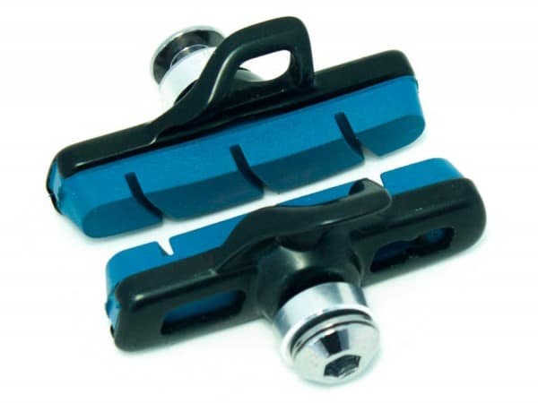 Klocki hamulcowe V-brake CLARKS CPS460-CARB ROAD, Dla Campagnolo, 55mm, Szosa, Do obręczy karbonowych, Niebieskie (DWZ)