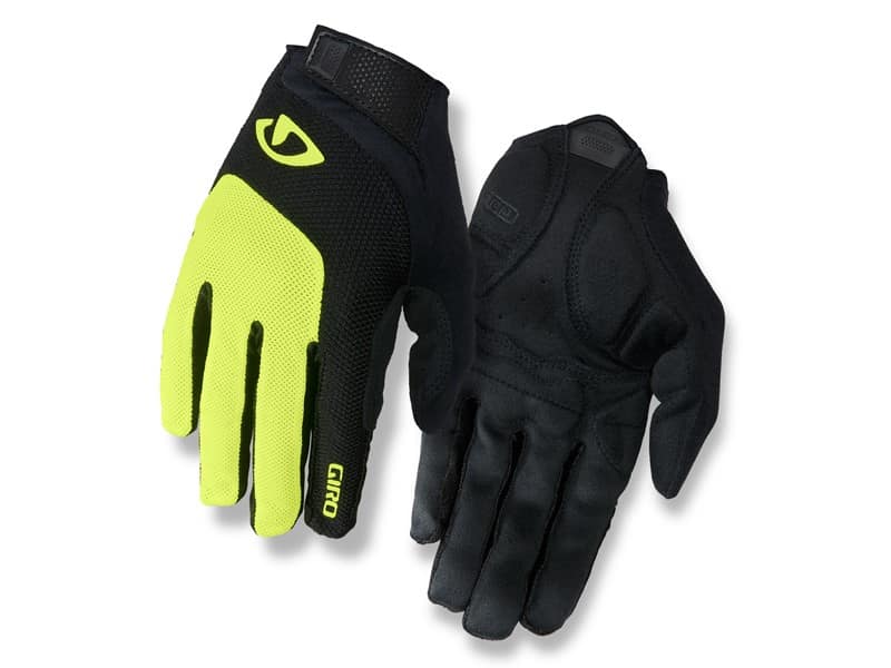 Rękawiczki męskie GIRO BRAVO GEL LF długi palec highlight yellow roz. S (obwód dłoni 178-203 mm / dł. dłoni 175-180 mm) (WYPRZEDAŻ -50%)