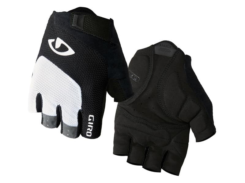 Rękawiczki męskie GIRO BRAVO GEL krótki palec white black roz. S (obwód dłoni 178-203 mm / dł. dłoni 175-180 mm) (WYPRZEDAŻ -50%)