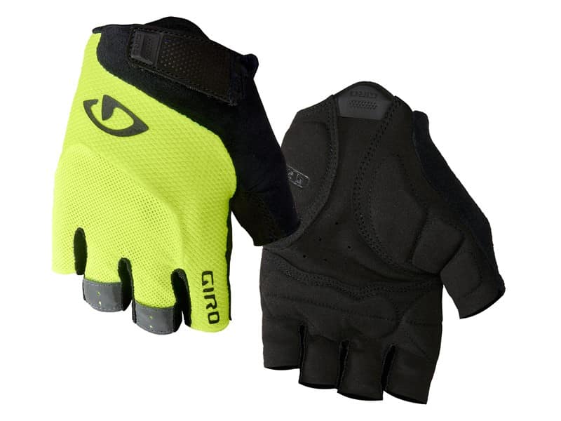 Rękawiczki męskie GIRO BRAVO GEL krótki palec highlight yellow roz. S (obwód dłoni 178-203 mm / dł. dłoni 175-180 mm) (WYPRZEDAŻ -50%)